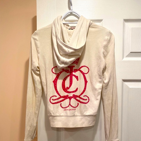 Vintage Off-White Juicy Couture Velour Sweater - Picture 1 of 5